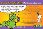 Leaf's Multisensory Learning Activity Card